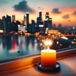 Sparkspitter candle