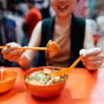 Chinatown hawker leftovers consumption